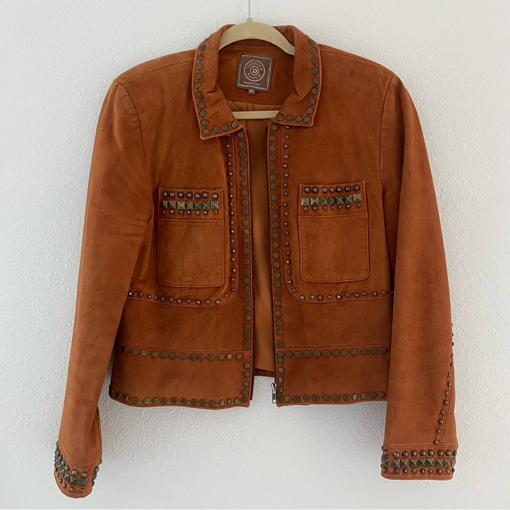 Double D Ranch | EUC Suede Leather Jacket
